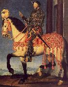 Francois Clouet Portrait of Francois I on Horseback oil painting on canvas